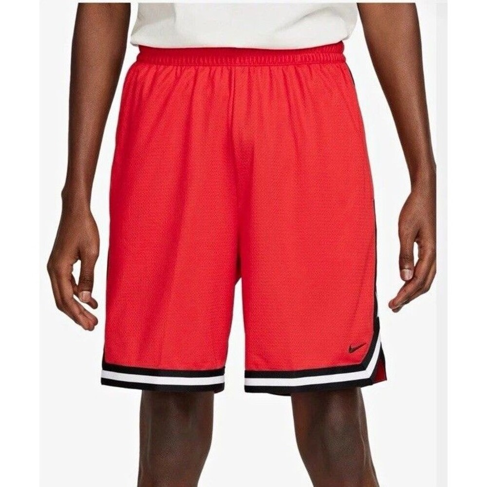 NWT Nike Mens DNA Dri-FIT 8" Basketball Shorts University Red Black 16979438